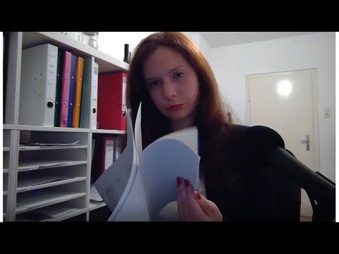 ASMR mean boss roleplay (ripping paper, pen clicking, keyboard typing, whispering)