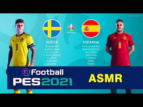ASMR EURO 2020: Suécia x Espanha PES 2021 gameplay