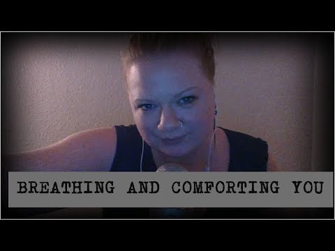 ASMR Breathing| Comforting Words| Touching Your Face [Whispering]