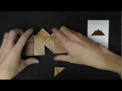 Tangram Wooden Puzzle Solving (Part 1) for ASMR and Relaxation