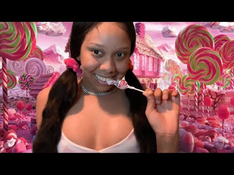 ASMR Lollipop Girl Finds Her Dream World 🍭 (lollipop sounds)