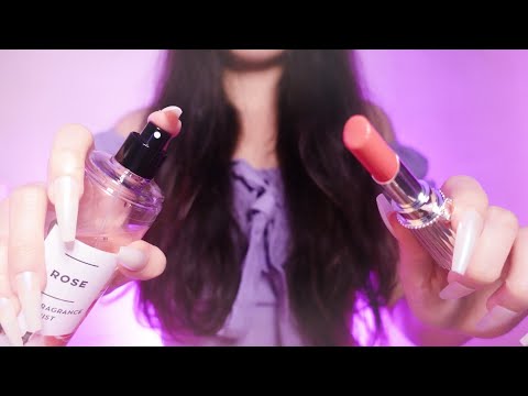 ASMR | Personal Attention *face touching/mouth sounds/spray*