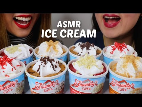 ASMR ICE CREAM DESSERT CUPS 아이스크림 리얼사운드 먹방 アイスクリーム 冰淇淋 Kem cây | Kim&Liz ASMR