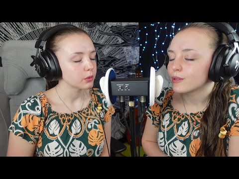 ASMR - Twin purring - Purring sounds for both ears