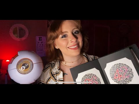 THE MOST TINGLY ASMR Eye Exam-Close Up, Light Triggers, Face Touching, Personal Attention, Whisper