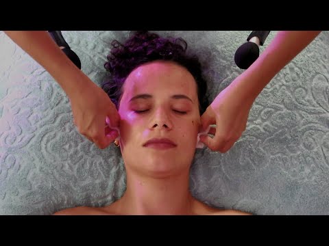 ASMR | Limpeza de pele relaxante + Massagem com Gua Sha
