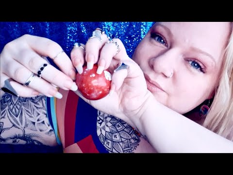 ASMR Monster wunderball gum lollipop tapping and scratching (whispers)