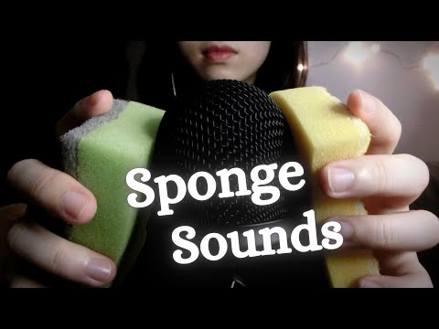 [ASMR] Sponge Sounds scrubbing ,Squishing , brushing , For sleep