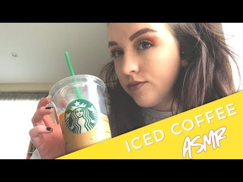 Iced coffee sounds ASMR ✨