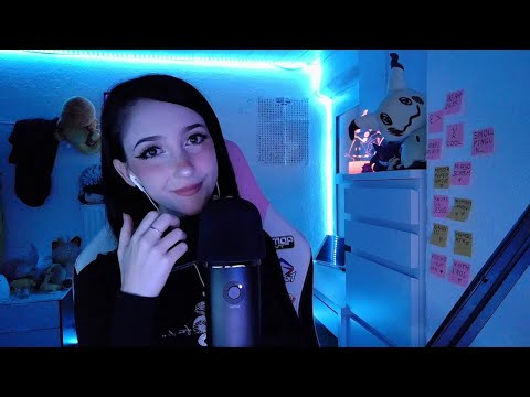 ASMR ☾ mouth sounds, hand movements & tapping on my phone | custom video :3