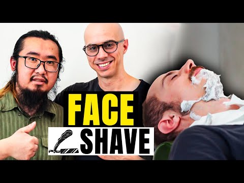 ASMR Chinese Barber: Rare Face Shave Treatment with Pristine Razor Sounds 🎧