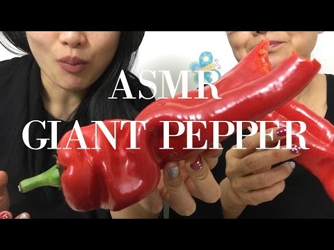 ASMR COSTCO GIANT SWEET PEPPERS (EATING SOUND) | SAS-ASMR