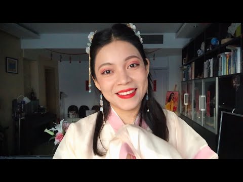ASMR Traditional Earrings Look Styling • Chinese Hanfu 汉服 • Lo-fi sound