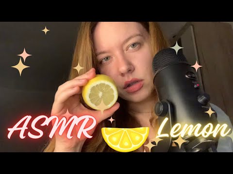 ASMR | Lemon 🍋✨Sour and Mouth Eating Sounds 🍋