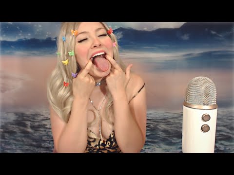 ASMR-EAR EATING *INTENSE Mouth & Teeth Sounds*(NO TALKING) Gum Chewing, Tingly Tapping