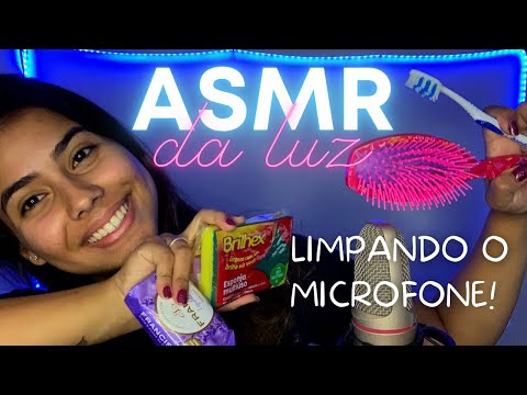 ASMR CLEANING MY MICROPHONE!!
