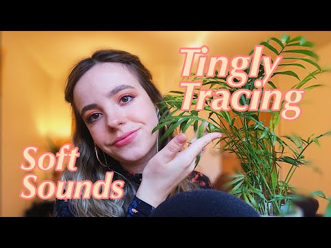 *ASMR* Tingly Tracing and Soft Sounds ~ Stroking, Rustling, Scratching