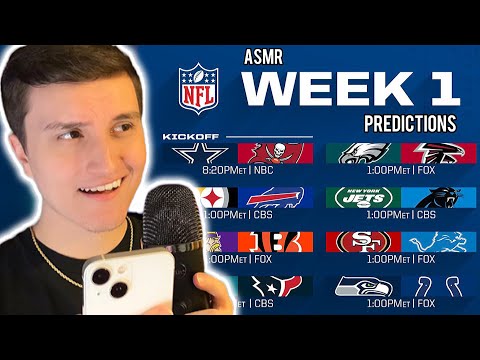 ASMR | NFL Week 1 Predictions 🏈Whisper Ramble