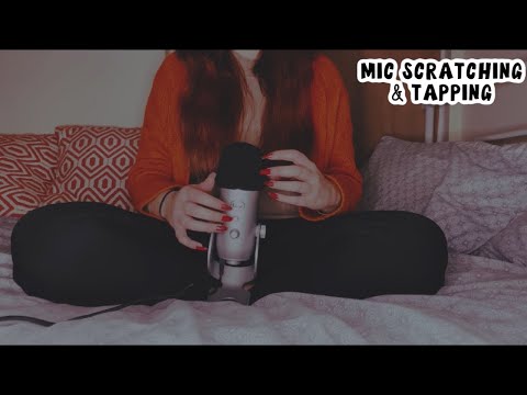 ASMR - Mic Scratching & Tapping (foam cover/no cover)