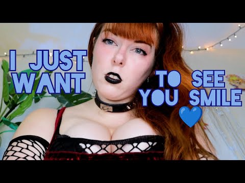 ASMR | Goth Girlfriend Comforts You and Plays With Your Hair (soft spoken roleplay)