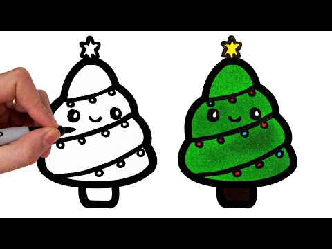 Comment dessiner un Sapin de Noël Mignon Kawaii 2020 [Dessin Peluche]