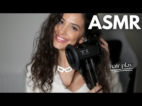 ASMR Relax with AFFIRMATIONS | whispers and hair play