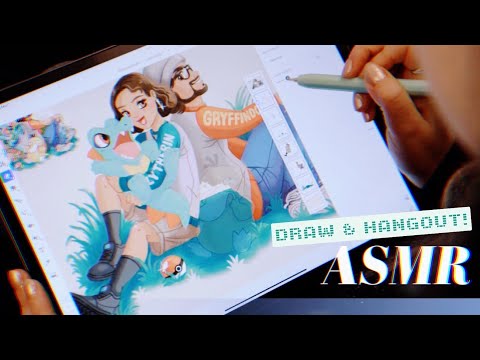 ASMR ☄️ Let's Draw Pokemon Together! ~ Relaxing iPad Sketching & Whisper Ramble