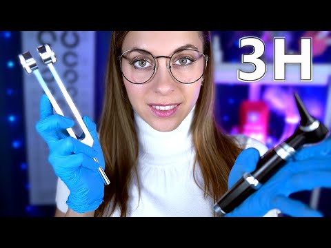 3h ASMR Doctor Roleplay, Ear Exam, Ear cleaning, Eye Exam, Cranial Nerve, Ear Wax,Personal Attenton