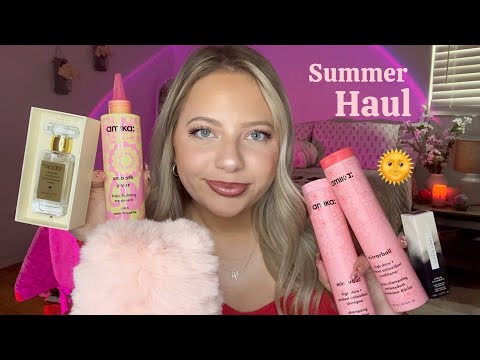 Asmr Summer Beauty Haul 🌸 Tapping, Scratching, Whispering