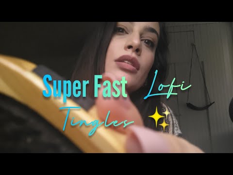 super fast & aggressive lofi ASMR | camera tapping & scratching, typing, build up tapping