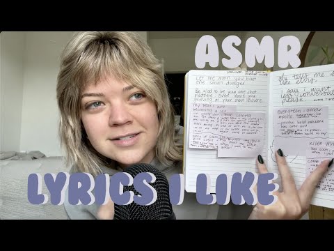 asmr lyrical dive 🌊 ~ whispering lyrics from some of my current fav songs & what they mean to me