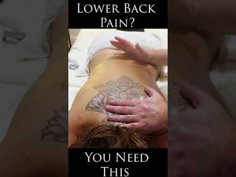 Deep Tissue Massage for Lower Back - ASMR #Shorts #Notalking