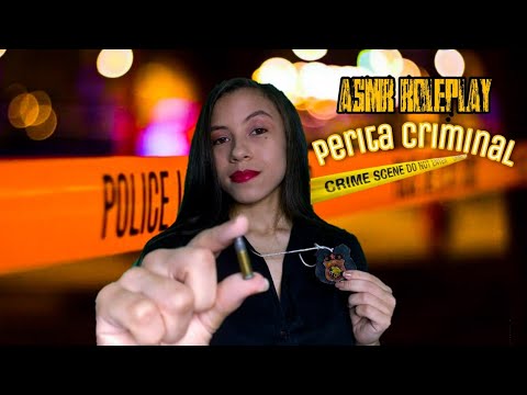 (ASMR PORTUGUÊS) Roleplay Perita Criminal Recolhendo Vestígios na Cena