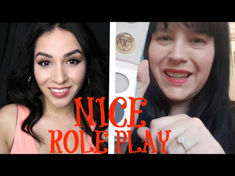 Asmr - Let us 2 sweet girls do your Make Up! Collab with Stephanie7Whispers  ASMR Role Play