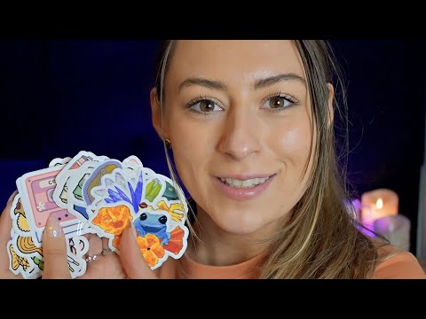ASMR Ramble and Chat Stickers!! | Peal,  Stick and Tapping