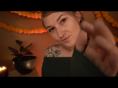 ASMR Super Up Close ~ Face & Hair Brushing ~ Ear to Ear Positive Words of Encouragement