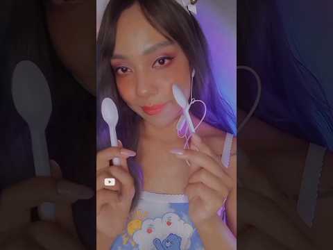 Colher no microfone 🥄#asmr #relax #relaxing #satisfy