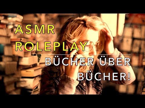 ASMR Buchladen Roleplay | Bücher über Bücher - Dein Buch dabei? | Regen Gewitter (German / Deutsch)