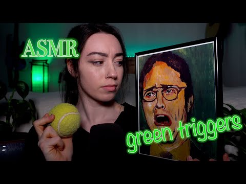 ASMR | Soft Speaking and Green Triggers to Help You Relax!