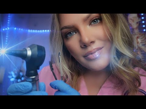 ASMR Ultimate Ear Cleaning for Best Tingles | Otoscope Inspection, Ear Cupping, Grooming, Rinsing