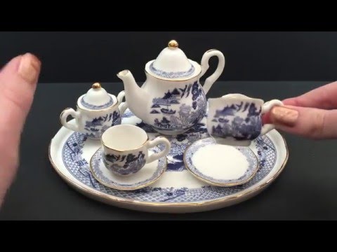 ASMR Miniature Tea Set (tapping and whispers)