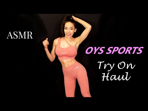 ASMR | OYS SPORTS Try On Haul ( Workout Clothes with Scratching and Review! )