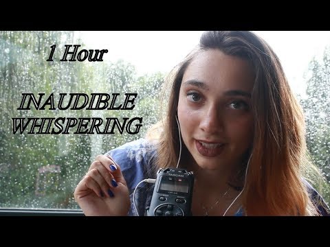 ASMR 1 HOUR OF INAUDIBLE WHISPERING! more than 1 hour