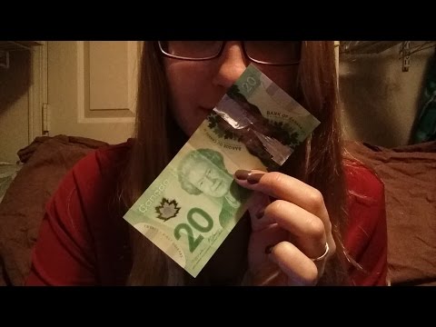 ASMR 2000+ Subs Thank U - Tapping, coins, paper, money, crinkles, visuals, Whispering about Canada