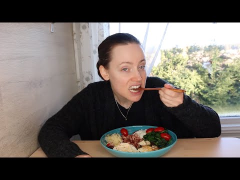 ASMR Whisper Eating Sounds | Fried Eggs & Bacon | Delicious Veggies | Mukbang 먹방