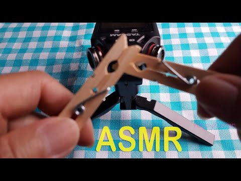 ASMR Clothespins Tapping Sounds | Tascam DR-05X