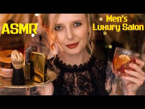 ASMR Mens Luxury Salon - Beard Care, Shave, Haircut,  Pampering, Soft spoken / Barber Roleplay
