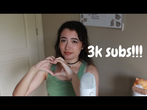 ASMR 💞 3K Sub Special! (very chill down to earth whisper ramble & gum chewing)