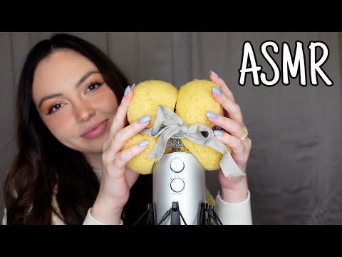 ASMR Sponges on the Mic (squishing, scratching, squeezing, super tingles)