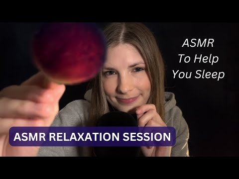 ASMR Hand Sounds, Face Brushing + Deep Breathing